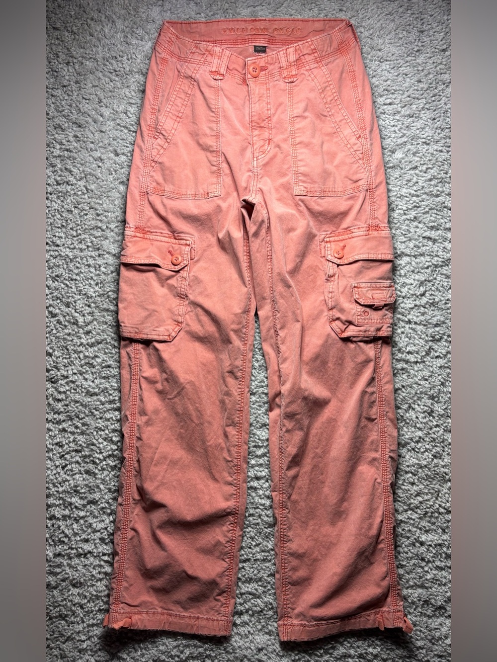 AMERICAN EAGLE Pants Womens 0 Cargo Joggers Baggy 7 Pockets Utility Baggy BOHO